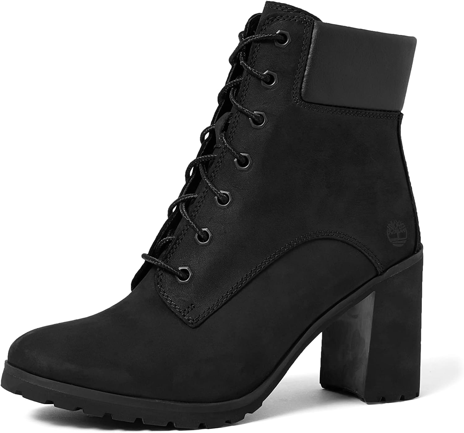 allington 6 inch lace boots black