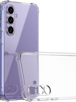 Case Samsung Galaxy S23 FE Clear Cover Case soft TPU Transparent Silicone Gel Back Protective Case Shock Absorbent Reinforced Corner for Samsung Galaxy S23 FE (Clear)