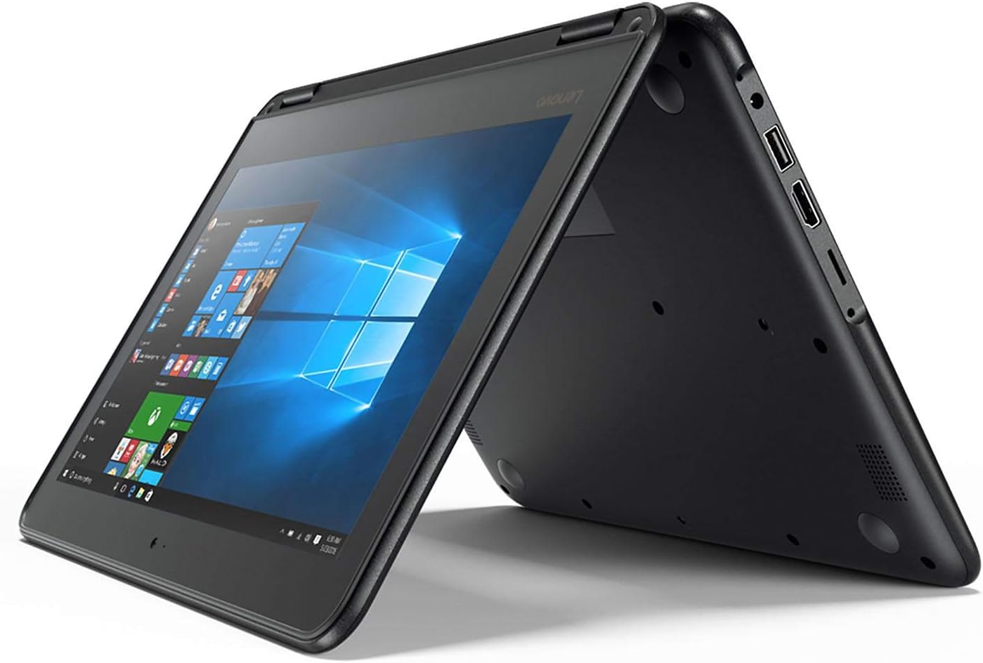 Lenovo N23 11.6-inch IPS Anti-Glare Touchscreen 2-in-1 Business Laptop, Intel Celeron N3060, 4GB RAM, 128GB Solid State Drive, Windows 10 Professional