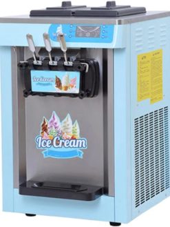 ZENZES Ice Cream Machine Automatic Ice Cream Machine Desktop Sundae Cone Soft Three Flavors
