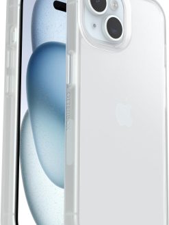 OtterBox Sleek Series Case for iPhone 15, Shockproof, Drop proof, Ultra-Slim, Protective Thin Case, Tested to Military Standard, Clear, No Retail Packaging