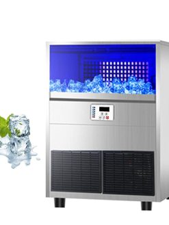 Commercial Ice Maker Machine,Under Counter Ice Maker with Large Storage Bin,Fully-Automatic Freestanding Commercial Clear Cube Ice Make for Bussiness, Home,1100lbs (1100lbs) ()