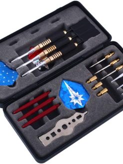 Professional Soft Steel Tip Darts with Aluminum Alloy Shaft Needle Nice Packing Gift Box Darts Set for Bristle Dartboard