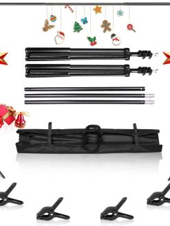 H&S SH Heavy Duty Background Stand, 2x2M Backdrop Support System Kit with Carry Bag for Photography Photo Video Studio,Photography Studio1