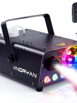 Smoke Machine, Xndryan 600W Mini Fog Machine with Disco Ball Light and Wireless Remote Control, Professional Smoke Machine for Party, Event, Disco, Stage, Wedding, Birthday