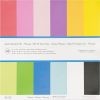 12 X 12-Inch Ac Cardstock Pad By American Crafts | Includes 48 Sheets Of Heavy Weight, Smooth In Various Primary Colors