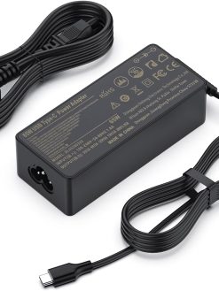 65W USB C Latitude Laptop Charger, Power Supply Cable Adapter for Dell Latitude 5420 5320 3520 7420 5520 5330 7390 7370 5285 5289 5290 7275 7285 7410,XPS 12 9250 XPS 13 9350,Chromebook 3100 3400 5190