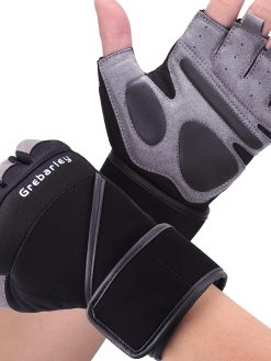 Grebarley Fitness Gloves, Training Gloves for Men and Women - Fitness Gloves for Strength Training, Bodybuilding, Weight Sports and Crossfit Training