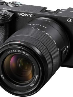 Sony Alpha A6400 Mirrorless Camera With 18-135Mm Lens Kit, 24.2 Mega Pixel Compact Aps-C Interchangeable Lens Digital Camera With Real-Time Eye Auto FocUS, 4K Video & Flip Up Touchscreen, Ilce-6400M