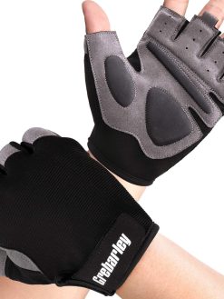 Grebarley Gym Gloves,Training Gloves Full Wrist Support,Breathable Extra Grip Palm Protection Fitness Crossfit for Men & Women
