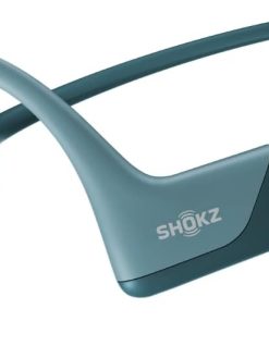 SHOKZ OpenRun Pro, Bone Conduction Headphones, Open-Ear Sports Earphones with Mic, IP55 Waterproof Bluetooth Wireless Headset for Running Workout Driving (Blue)