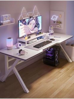 K-Shaped Sturdy Computer Desk And Gaming Table Workstation Home Office Desk 100 CM