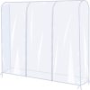 U-HOOME Garment Rack Cover, U-HOOME Transparent Clothes Rail Cover, Garment Coat Hanger Protector Clothing Storage for Dresses, Suits, Coats, and More