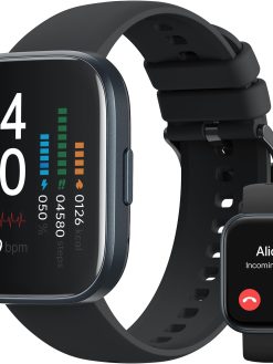 TRUEFREE Smart Watch for Men Women with Bluetooth Call 1.96" Full Touch Screen Fitness Tracker with Heart Rate Blood Oxygen Sleep Monitor, IP68 Waterproof Activity Tracker for Android and IOS Phones