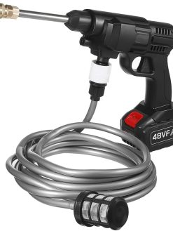 ELTERAZONE 48V 25000mAh 30Bar Cordless High Pressure Car Washer with Nozzles Water Gun Set Garden Cleaning Jet Washing Machine