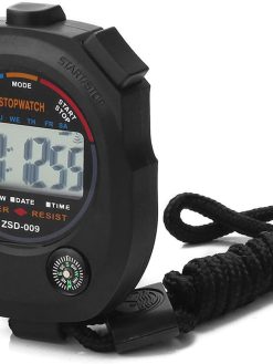 Generic Electronic Digital Sport Stopwatch Timer with Date Time Alarm Compass for Outdoor Sports Running Fitness Coaches Referees