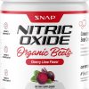 Snap Supplements - Organic Nitric Oxide Booster Beet Root Powder | Supports Blood Pressure, Heart Health, Natural Energy | Circulation Superfood | 30 Servings | Lime