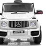 X IANGYU Licensed Amg G63 Ride On Car For Kids, White, 12V, 0002-WHITE