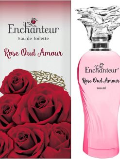 EnchantEUr Rose Oud Amour Eau De Toilette, Perfume For Women, Long Lasting Fragrance, 100 Ml