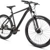 Spartan 27.5 Inches A-Line Hardtail Mountain Bicycles| Lightweight Alloy frame Rims | Gear | Disc brakes | Front Suspension Bike | Shimano Shifters MTB Bike | Shimano Derailers - Red - Satin Black