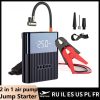 Car Jump Starter with Air Compressor Portable Starting Device Battery Power Bank Automotive Booster Start Charger Air Pump