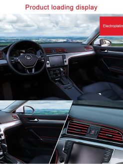 Car Moulding Decoration Flexible Strips1/3/5M Interior Auto Mouldings Car Cover Trim Dashboard Door Edgein Car-styling Universal