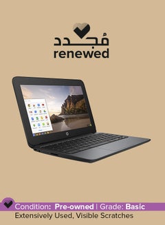 Renewed - Chromebook Q151 G4 (2010) Laptop With 11.6-Inch Display, Intel Celeron N2840 Processor/2nd Gen/4GB RAM/16GB SSD/Intel HD Graphics Black