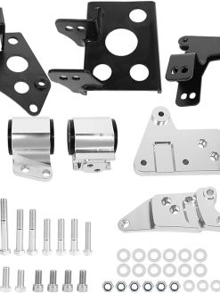 Brilluxa Aluminum Alloy Engine Mount Bracket Kit Fit For EK Chassis k swap Civic 1996-2000, K Series Engine Mount Bracket Kit Replacement