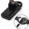 T Tersely Type C Adapter for Garmin Watch Charger Connector,USB C Charging Converter for Garmin Fenix 7/7S/7X/6/6S/6X,Venu 2 plus/2S/Sq,Vivoactive 5/4/4S,vivomove 3/3S,Forerunner 255/245/965