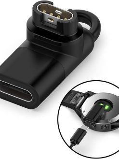 T Tersely Type C Adapter for Garmin Watch Charger Connector,USB C Charging Converter for Garmin Fenix 7/7S/7X/6/6S/6X,Venu 2 plus/2S/Sq,Vivoactive 5/4/4S,vivomove 3/3S,Forerunner 255/245/965