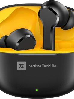 realme TechLife Buds T100 Bluetooth Truly Wireless in Ear Earbuds with mic, AI ENC for Calls, Google Fast Pair, 28 Hours Total Playback with Fast Charging and Low Latency Gaming Mode (Black)