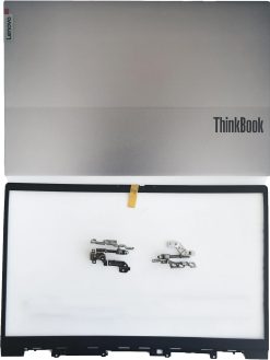 wzqrps Replacement Laptop LCD Cover Back Rear Top Lid Front Bezel with Hinges for Lenovo ThinkBook 15 G2 ITL/are 15 G3 ACL/ITL 5CB1B34808 5CB1B34809 5B30S18986 5CB1B34807 5H50S28995 AP2XE000B30