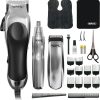 WAHL Hair Clippers for Men, 3-in-1 Chrome Pro Deluxe Head Shaver Men's Hair Clippers, Nose Hair Trimmer for Men, Beard Trimmer Men, Hair Trimmer, Stubble Trimmer, Male Grooming Set