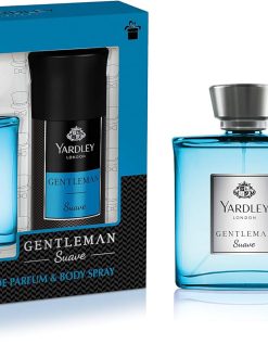 Yardley London Gentleman Suave Perfumed Gift Set for Chivalrous Man Fragrance With Aromatic-Woody-Spicy Notes EDP perfume 100ml + Body Spray 150ml