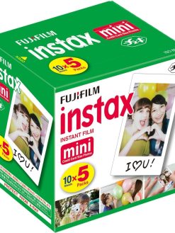 FujiFilm Instax Mini Instant Film, Pack of 5 x 10 Sheets - package may vary