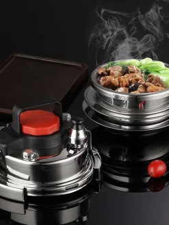 Mini Stainless Steel Pressure Cooker Small Pressure Cooker Cooker Pot Outdoor for Camping Household Fragrant Rice Cooker