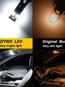 ZITWO 13Pcs LED Interior Dome Reading Light Bulb Kit For VW Volkswagen Golf 4 MK4 1999 2000 2001 2002 2003 2004 2005 Accessories