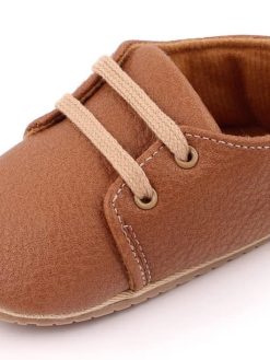 Infant Baby Boys Girls Leather Shoes Soft Rubber, Walking Shoes Non-Slip Sneaker Toddler First Walker Shoes Newborn Crib Shoes