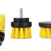 Sulfar 3pc Car Cleaning Brush Car Detailing Brush Drill Brush With Drill Attachment Tub Cleaner Scrubber Cleaning Brushes Automotive Detailing Spin Scrubber Set
