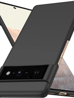 CooToly Phone Case for Google Pixel 6 Pro,Black Protective Back Cover for Google Pixel 6pro(6.7")