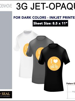 Neenah Coldenhove 3G Jet-Opaque Iron On Heat Transfer Inkjet Papers for Dark Fabrics 50 Sheets 8.5 x 11