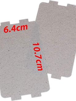 Rubik Large Microwave Waveguide Cover Plates MICA Sheet for Microwave Oven Filter, Pre-cut (10.7x6.4cm) Pack of 2pcs