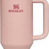 Generic Stanley Quencher H2.0 FlowState Stainless Steel Vacuum Insulated Tumbler with Lid and Straw for Water, Iced Tea or Coffee, Smoothie and More, 40 oz (Pink Dusk)