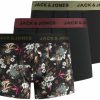 Jack & Jones Mens Jacflower Micro Fiber 3 Pack Boxer Shorts