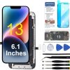 for iPhone 13 Screen Replacement 6.1 inch, 3D Touch LCD Display Digitizer Touch Screen Assembly with Repair Tools, Compatible with iPhone 13 6.1 inch
