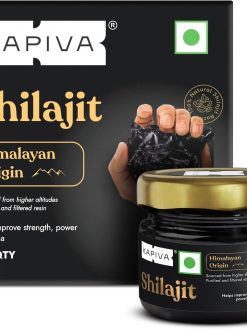 Kapiva Himalayan Shilajit/Shilajeet Resin 20g - Performance Booster for Endurance and Stamina - with Lab Report