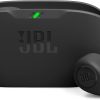 JBL Wave Buds True Wireless Earbuds, Deep Bass, Comfortable Fit, 32H Battery, Smart Ambient Technology, Hands-Free Call, Water and Dust Resistant - Black, JBLWBUDSBLK