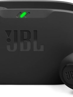 JBL Wave Buds True Wireless Earbuds, Deep Bass, Comfortable Fit, 32H Battery, Smart Ambient Technology, Hands-Free Call, Water and Dust Resistant - Black, JBLWBUDSBLK