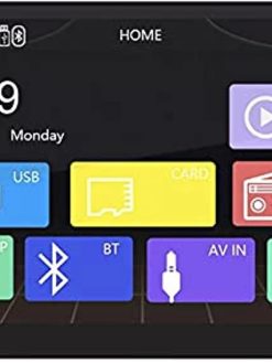 BAQ1988 3C 7 Inch Car Stereo Radio HD Mp5 Player Screen Bluetooth Radio 2din FM US(Black)