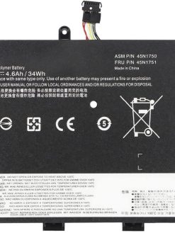 LIUZUO Laptop Battery 7.4V 34Wh 4600mAh 45N1750 45N1751 Replacement Battery for Lenovo ThinkPad Yoga 11e 45N1748 45N1749 Tablet